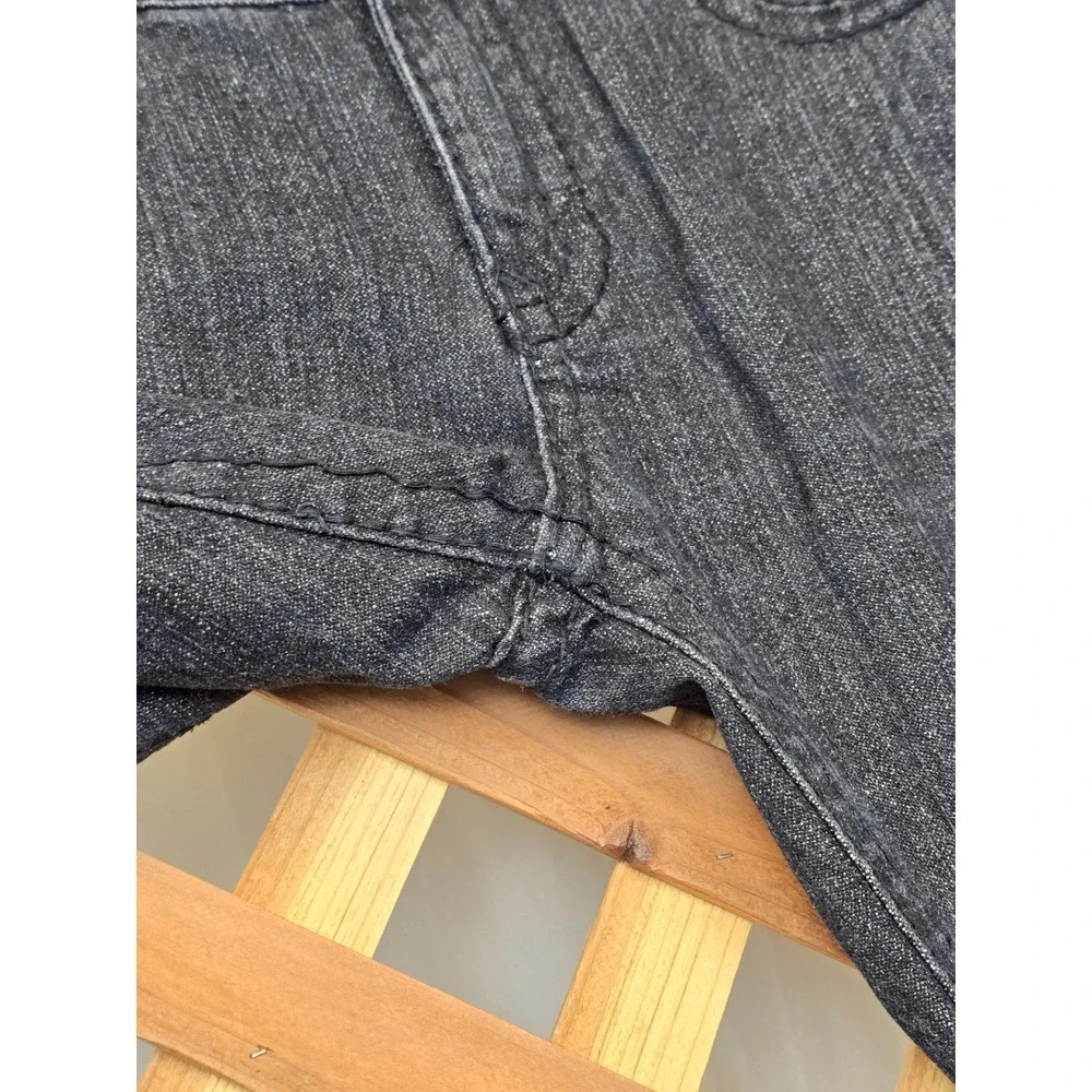 VTG True Religion Y2K Flap Pocket‎ Made In USA Black Denim Size 34 -34x33 VG